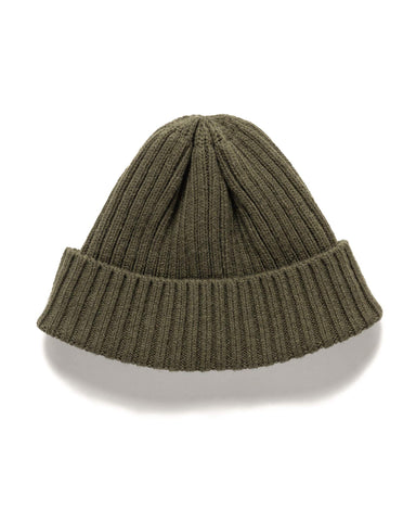 HAVEN Ribbed Beanie - Lambswool Olive, Headwear