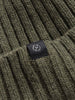 HAVEN Ribbed Beanie - Lambswool Olive, Beanies
