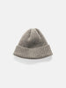 HAVEN Ribbed Beanie - Lambswool Warm Grey, Beanies