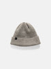 HAVEN Ribbed Beanie - Lambswool Warm Grey, Beanies