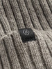 HAVEN Ribbed Beanie - Lambswool Warm Grey, Beanies