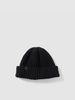 HAVEN Ribbed Beanie - Merino Wool Cashmere Black, Beanies