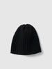 HAVEN Ribbed Beanie - Merino Wool Cashmere Black, Beanies
