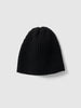 HAVEN Ribbed Beanie - Merino Wool Cashmere Black, Beanies