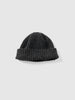 HAVEN Ribbed Beanie - Merino Wool Cashmere Charcoal, Beanies