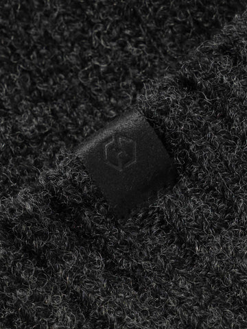 HAVEN Ribbed Beanie - Merino Wool Cashmere Charcoal, Beanies