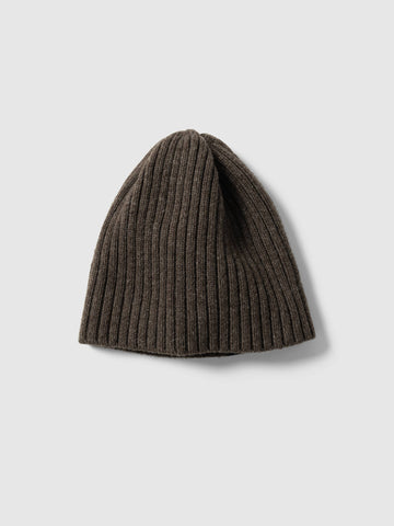 HAVEN Ribbed Beanie - Merino Wool Cashmere Earth, Beanies