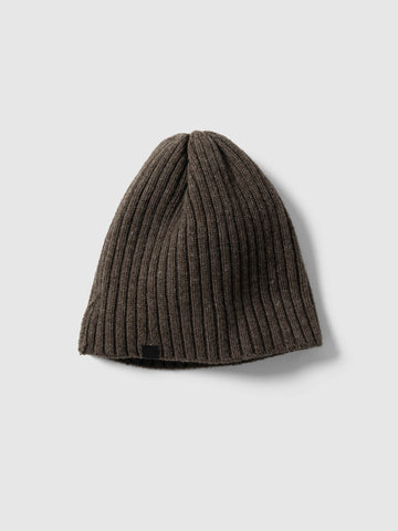HAVEN Ribbed Beanie - Merino Wool Cashmere Earth, Beanies