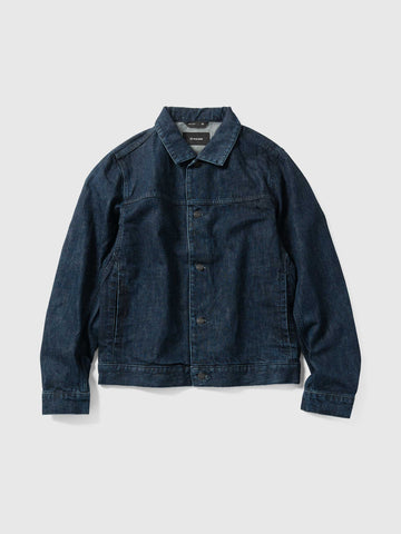 HAVEN Rig Jacket - Stone Bio Washed Cotton Denim Indigo, Denim Jackets