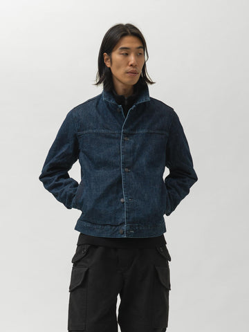 HAVEN Rig Jacket - Stone Bio Washed Cotton Denim Indigo, Denim Jackets