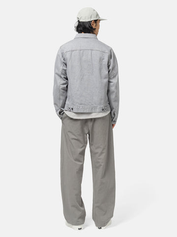 HAVEN Rig Jacket - Washed Cotton Denim Light Grey, Trucker Jackets