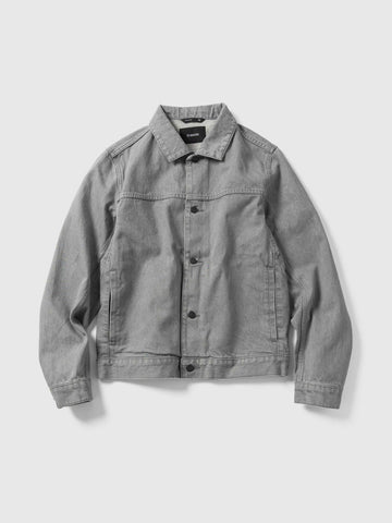 HAVEN Rig Jacket - Washed Cotton Denim Light Grey, Denim Jackets