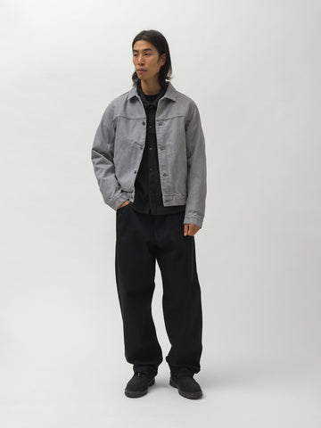 HAVEN Rig Jacket - Washed Cotton Denim Light Grey, Denim Jackets