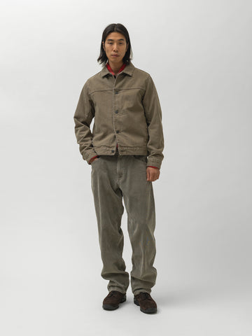 HAVEN Rig Jacket - Washed Cotton Denim Taupe, Denim Jackets