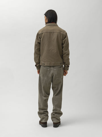 HAVEN Rig Jacket - Washed Cotton Denim Taupe, Denim Jackets