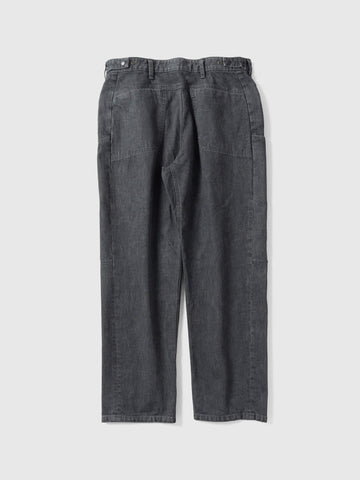HAVEN Rig Pant - Stone Bio Washed Cotton Denim Charcoal, Pants