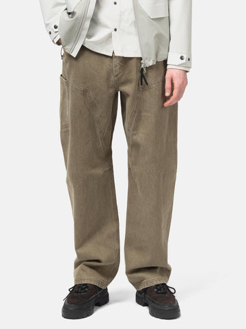 HAVEN Rig Pant - Washed Cotton Denim Taupe, Pants