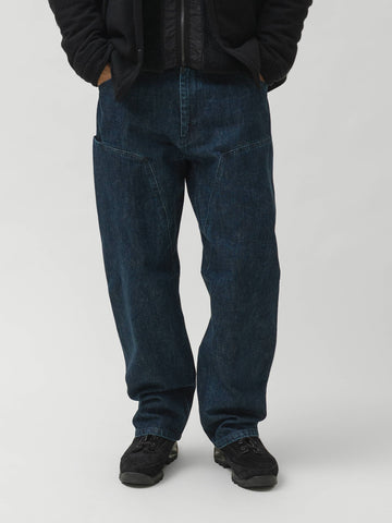 HAVEN Rig Pant - Stone Bio Washed Cotton Denim Indigo, Pants