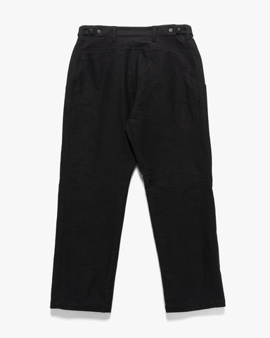 HAVEN Rig Pant - Washed Cotton Canvas Black, Bottoms