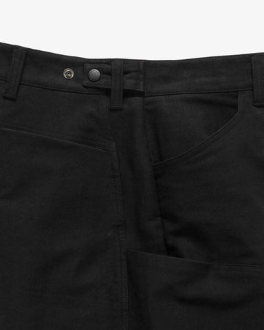 HAVEN Rig Pant - Washed Cotton Canvas Black, Bottoms