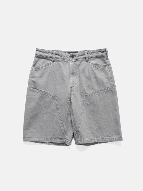 HAVEN Rig Short - Washed Cotton Denim Light Grey, Shorts