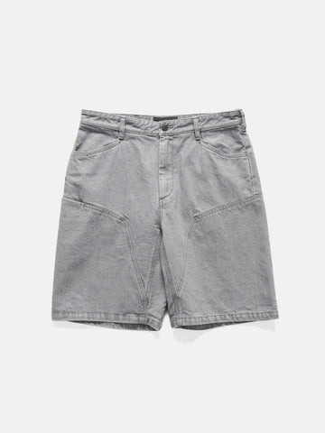 HAVEN Rig Short - Washed Cotton Denim Light Grey, Shorts