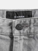 HAVEN Rig Short - Washed Cotton Denim Light Grey, Shorts