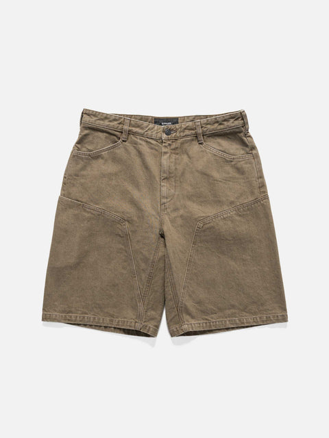 HAVEN Rig Short - Washed Cotton Denim Taupe, Shorts