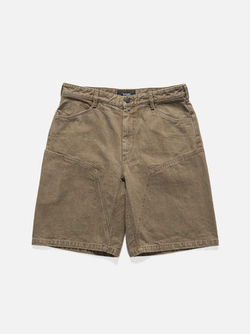 HAVEN Rig Short - Washed Cotton Denim Taupe, Shorts
