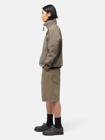 HAVEN Rig Short - Washed Cotton Denim Taupe, Shorts