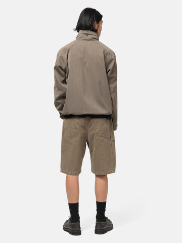 HAVEN Rig Short - Washed Cotton Denim Taupe, Shorts