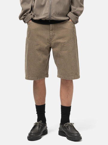 HAVEN Rig Short - Washed Cotton Denim Taupe, Shorts