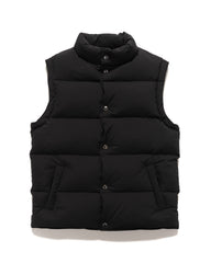 Sophnet. Light Weight Stretch Rip Stop Down Vest Black, Outerwear