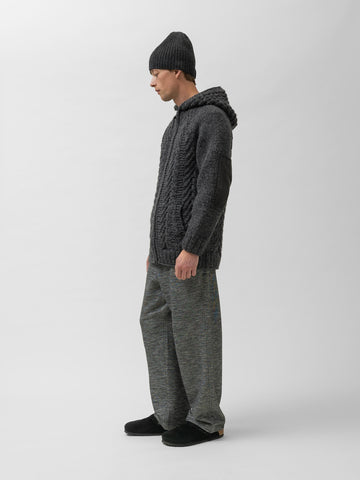 HAVEN Roam Sweatpant - Fog Wool Cotton Terry Charcoal, Sweatpants
