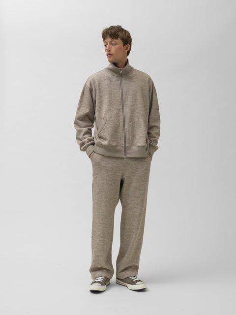 HAVEN Roam Sweatpant - Fog Wool Cotton Terry Taupe, Sweatpants