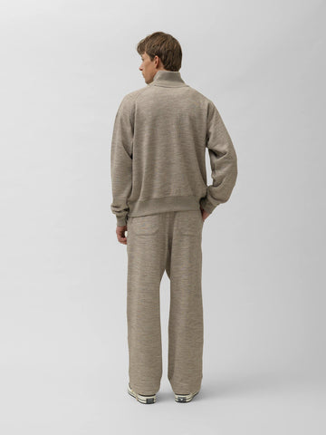 HAVEN Roam Sweatpant - Fog Wool Cotton Terry Taupe, Sweatpants