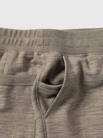 HAVEN Roam Sweatpant - Fog Wool Cotton Terry Taupe, Sweatpants