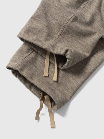 HAVEN Roam Sweatpant - Fog Wool Cotton Terry Taupe, Sweatpants