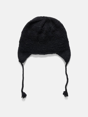 HAVEN Sherpa Handknit Beanie - Merino Wool Black, Beanies