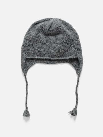 HAVEN Sherpa Handknit Beanie - Merino Wool Charcoal, Beanies