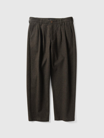 HAVEN Shop Pant - Loro Piana Storm System Wool Brown, Pants