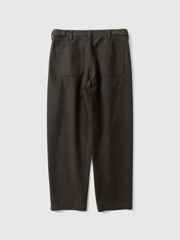 HAVEN Shop Pant - Loro Piana Storm System Wool Brown, Pants