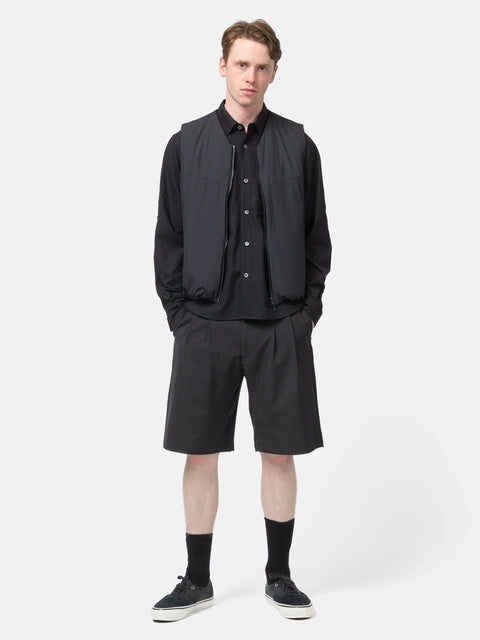 HAVEN Shop Short Tropical Wool Charcoal, Shorts