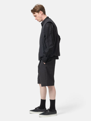 HAVEN Shop Short Tropical Wool Charcoal, Shorts