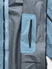 Details of the inside pocket of the Spectre Jacket in GORE-TEX 3L Nylon Hand Dyed Indigo