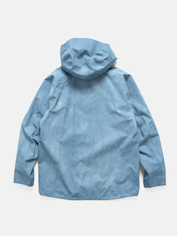 Back shot he Spectre Jacket in GORE-TEX 3L Nylon Hand Dyed Indigo