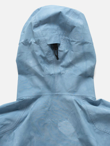Details of the Spectre Jacket in GORE-TEX 3L Nylon Hand Dyed Indigo