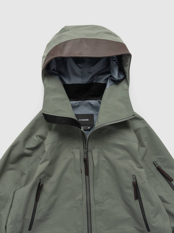 HAVEN Spectre Jacket - GORE-TEX® Nylon 3L / Leather Lichen, Shells & Rain Jackets