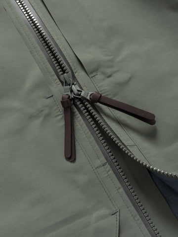 HAVEN Spectre Jacket - GORE-TEX® Nylon 3L / Leather Lichen, Shells & Rain Jackets