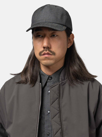 HAVEN Station Cap - Wool Denim Charcoal, Caps